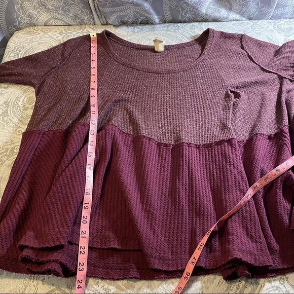 We the Free purple color block oversized sweater - Picture 5 of 5